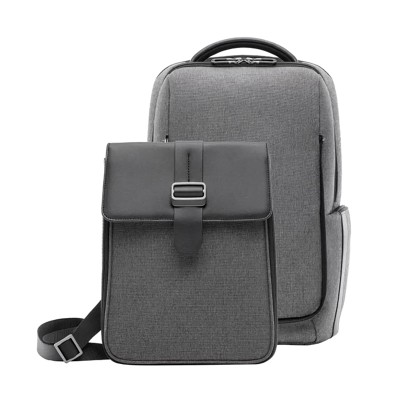 Рюкзак-сумка Xiaomi Fashion Commuter Backpack 2 в 1 Серый