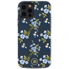 Чехол Kingxbar Blossom для iPhone 12 Pro Max Синий