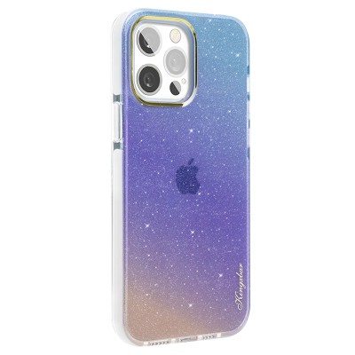 Чехол Kingxbar Ombre для iPhone 13 Pro Синий/Фиолетовый
