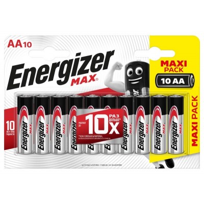 Элемент питания Energizer Max LR6/E91/AA BL10