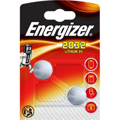 Элемент питания (батарейка/таблетка) Energizer CR2032 Lithium [литиевая, DL2032, 2032, 3 В] BL2