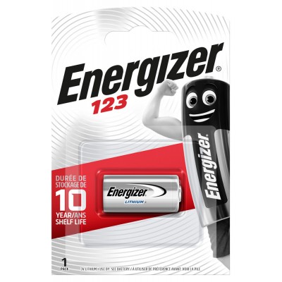 Элемент питания Energizer CR123 Lithium BL1