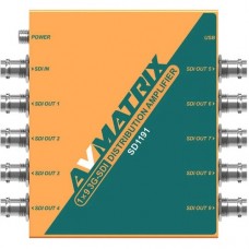 Усилитель-распределитель AVMatrix SD1191 3G-SDI 1x9 с восстановлением тактовой частоты