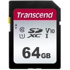 Карта памяти SD 64GB Transcend 300S UHS-I (TS64GSDC300S)