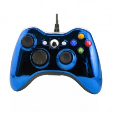 Джойстик проводной Xbox 360 Controller Wired Chrome Blue
