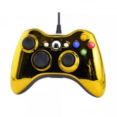 Джойстик проводной Xbox 360 Controller Wired Chrome Gold