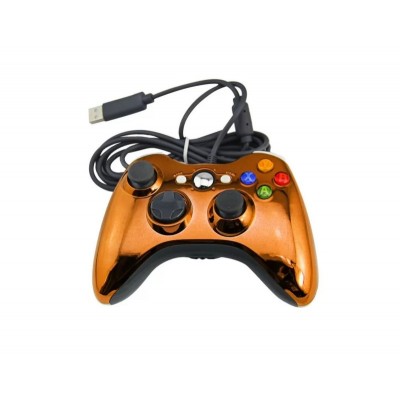 Джойстик проводной Xbox 360 Controller Wired Chrome Orange