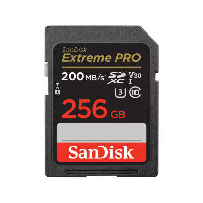 Карта памяти 256GB SanDisk Extreme Pro SDXC UHS-I V30 [SDSDXXD-256G-GN4IN]