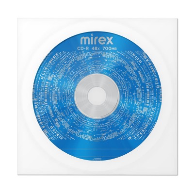 Диск CD-R Mirex Standart 700 Mb, 48х, в бумажном конверте, 1 шт