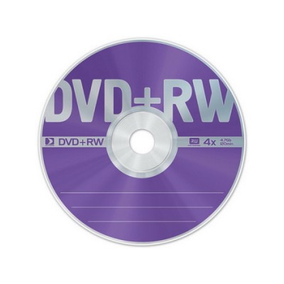 Диск DVD+RW Data Standard 4.7 Gb, 4x, Cake Box, 25 шт
