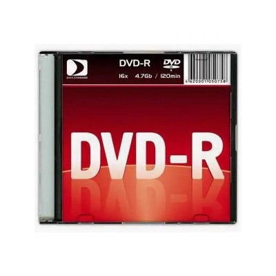 Диск DVD-R Data Standard 4.7 Gb, 16x, Slim Case, 10 шт