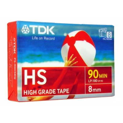 Видеокассета TDK HS-90 8mm PAL/SECAM