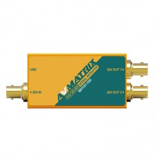 Усилитель-распределитель AVMatrix SD1121-12G 1x2 12G-SDI с восстановлением тактовой частоты