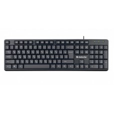Проводная клавиатура Defender Daily HB-162 RU, 104 кнопки + Fn, 1.8 м, черный