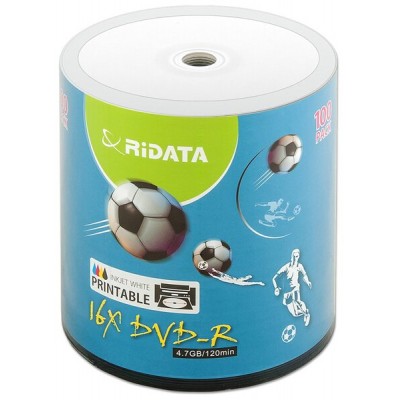 Диск DVD-R 16x 4.7Gb Full Inkjet Print (RiData)