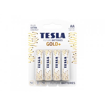 Элемент питания Tesla Batteries АА Gold+ (LR6) 4 шт.