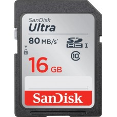 Карта памяти 16GB SanDisk Ultra SDHC Class 10 (SDSDUNC-016G-GN6IN)