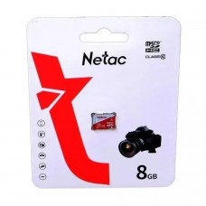 Карта памяти MicroSD 8GB Netac P500 Eco Class 10 без адаптера