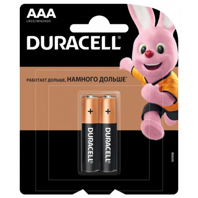 Элемент питания AAA Duracell Basic LR03 BL2 (Б0026812)