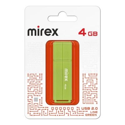 USB-накопитель 4GB Mirex Line Green