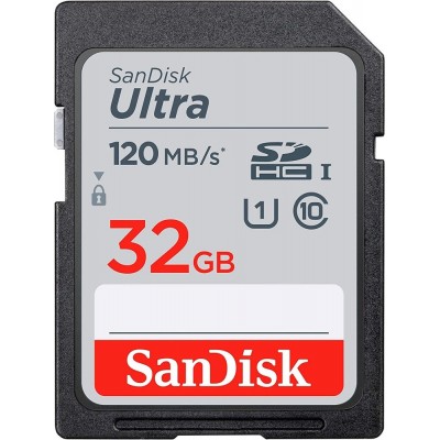 Карта памяти 32GB SanDisk Ultra SDHC Class 10 (SDSDUN4-032G-GN6IN)