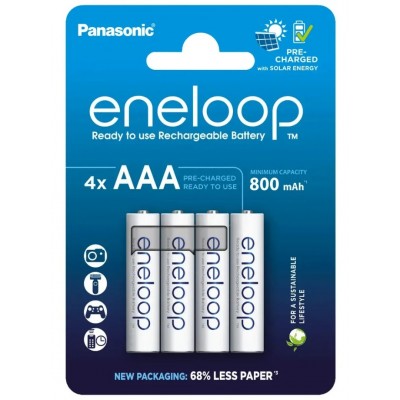 Аккумулятор Panasonic Eneloop BK-4MCDE/4BE (BK-4MCDE/4CP) 800mAh AAA R03 BL4