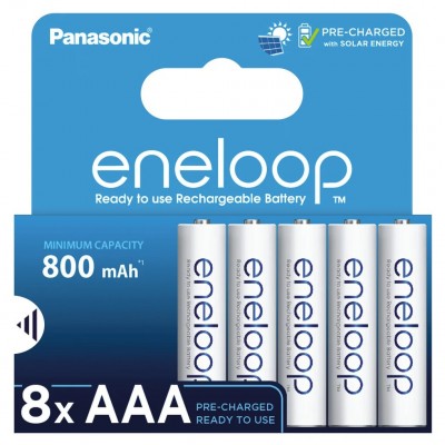 Аккумулятор Panasonic Eneloop BK-4MCDE/8BE (BK-4MCDE/8HH) 800mAh AAA R03 BL8