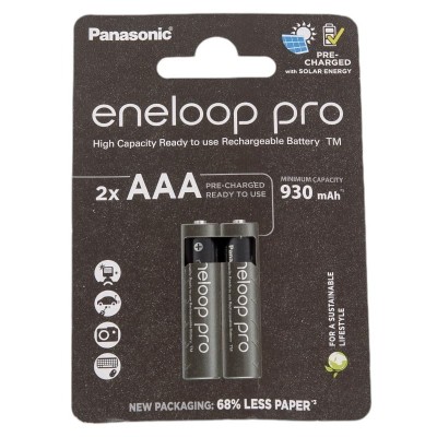 Аккумулятор Panasonic Eneloop Pro BK-4HCDE/2BE (BK-4HCDE/2CP) 930mAh AAA R03 BL2