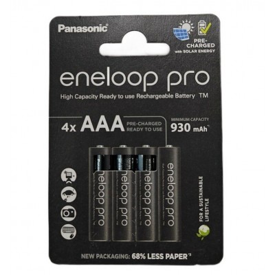 Аккумулятор Panasonic Eneloop Pro BK-4HCDE/4BE (BK-4HCDE/4CP) 930mAh AAA R03 BL4
