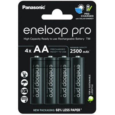 Аккумулятор Panasonic Eneloop Pro BK-3HCDE/4BE (BK-3HCDE/4CP) 2500mAh AA R06 BL4