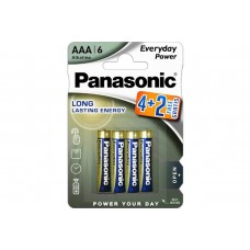 Элемент питания Panasonic Everyday Power (AAA) Promo Pack LR03REE/6B2F