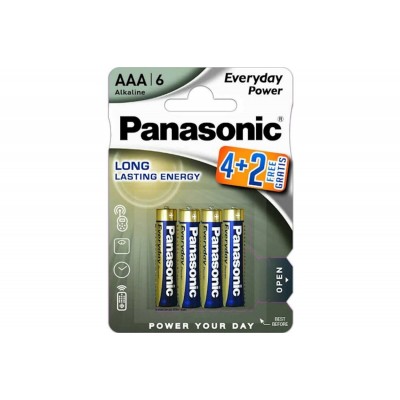 Элемент питания Panasonic Everyday Power (AAA) Promo Pack LR03REE/6B2F