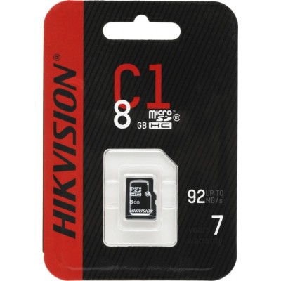 Карта памяти MicroSD 8GB Hikvision (Hiksemi) Class 10 UHS-I U1 (23/10 Mb/s) без адаптера
