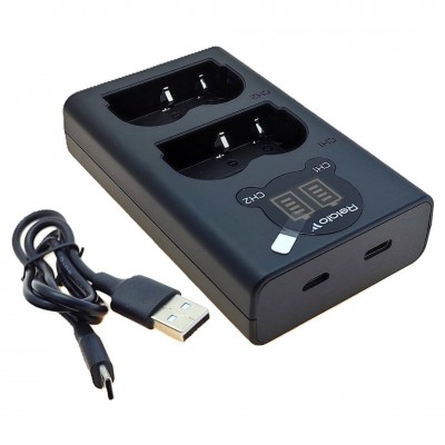 Зарядное устройство Relato CH-P1640U / BP-511 Dual для 2-х аккумуляторов Canon BP-511