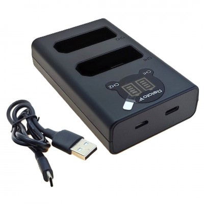 Зарядное устройство Relato CH-P1640U / ENEL14 Dual для 2-х аккумуляторов Nikon EN-EL14