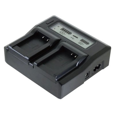 Зарядное устройство Relato ABC02 для Panasonic DMW-BLK22 (AC 100-240 В, DC 12-24В/3А, LCD, USB 5V/2.1A, автомобильный адаптер)
