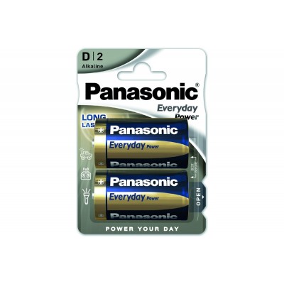 Элемент питания Panasonic Everyday Power D LR20REE/2BR