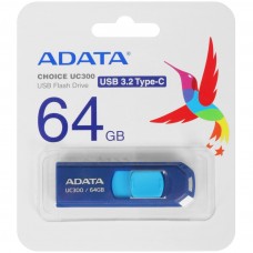 Флеш-накопитель USB 3.2 64GB A-Data UC300 синий/голубой (ACHO-UC300-64G-RNB/BU)