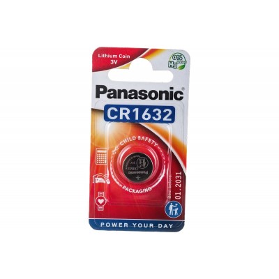 Элемент питания (батарейка/таблетка) Panasonic Lithium Power [литиевая, CR1632, DL1632, 1632, 3 В]