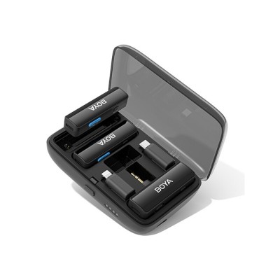 Двухканальная беспроводная микрофонная система BOYA BOYALINK в зарядном кейсе