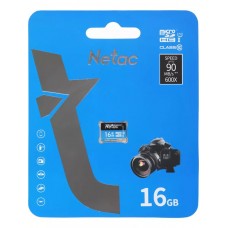 Карта памяти MicroSD 16GB Netac P500 Standard Class 10 UHS-I (90 Mb/s) без адаптера