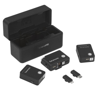 Радиосистема Saramonic Ultra 03 (TX+TX+RX) приёмник + 2 передатчика универсальная с петличками Black