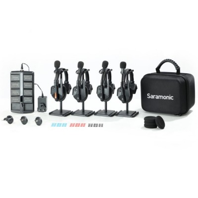 Интерком система одновременной связи Saramonic WiTalk9SE-4S для 4 человек (4 гарнитуры в комплекте)