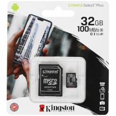 Карта памяти MicroSD 32GB Kingston Canvas Select Plus (SDCS2/32GB)