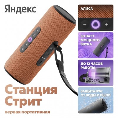 Яндекс.Станция Стрит с Алисой Оранжевый