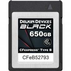 Карта памяти Delkin Devices Black CFexpress Type B 650GB, R/W 1725/1530 MB/s (DCFXBBLK650)