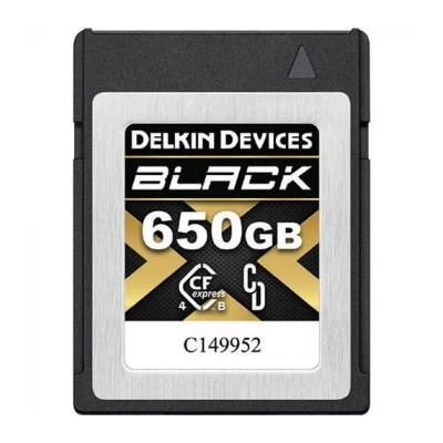 Карта памяти Delkin Devices Black CFexpress Type B 4.0 650GB, R/W 3530/3250 MB/s (DCFX4B650)