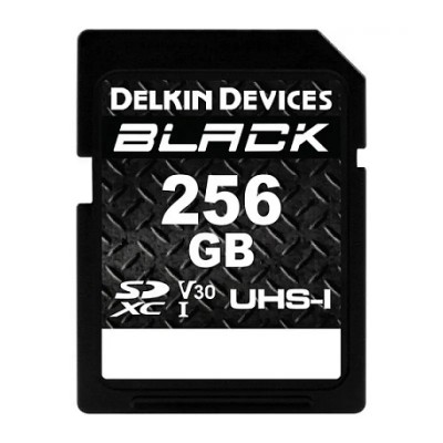 Карта памяти Delkin Devices Black SDXC 256GB UHS-I U3 V30, R/W 90/90 MB/s (DDSDBLK256GB)