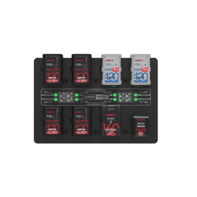 Зарядное устройство SWIT MATRIX-S8 8-канальное настенное для аккумуляторов V-Mount