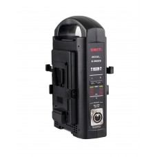 Зарядное устройство SWIT S-3822S 2-канальное для аккумуляторов V-Mount с быстрой зарядкой (3 А) Зарядное устройство SWIT S-3822S 2-канальное для аккумуляторов V-Mount с быстрой зарядкой (3 А)